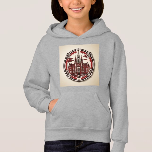 Hoodie Brown Universiteten T Shirt (Framsida)