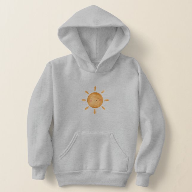 Hoodie Children, Girls - Sun T Shirt (Laydown)