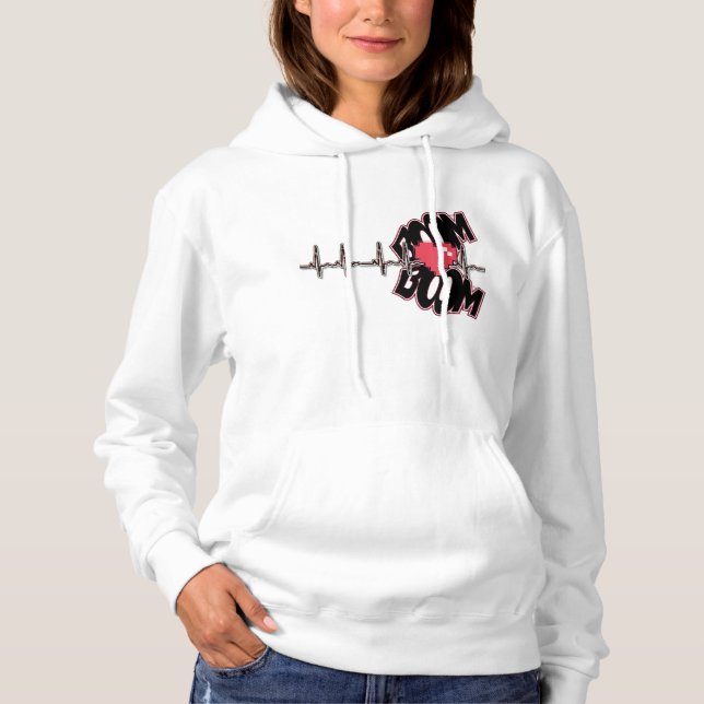 Hoodie Cute heart T Shirt (Framsida)
