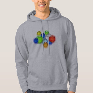 Hoodie - Färgade bubblor