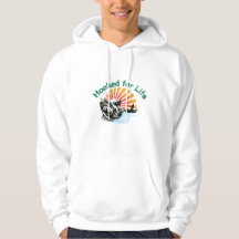 Hoodie, fiskad för ett liv