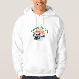 Hoodie, fiskad för ett liv hoodie