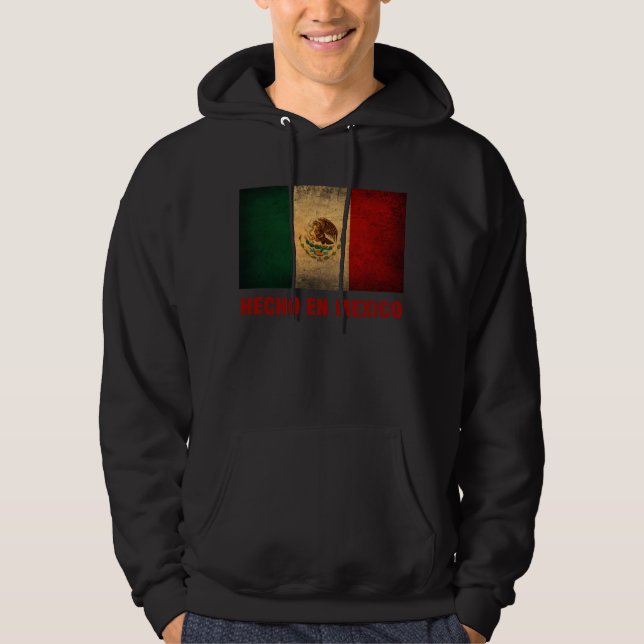 Hoodie - flagga för Hecho en Mexico (Framsida)