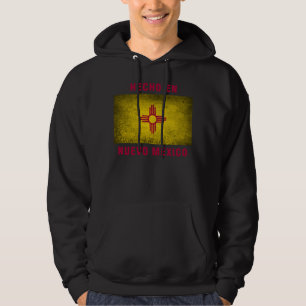Hoodie - flagga för Hecho en Nuevo Mexico