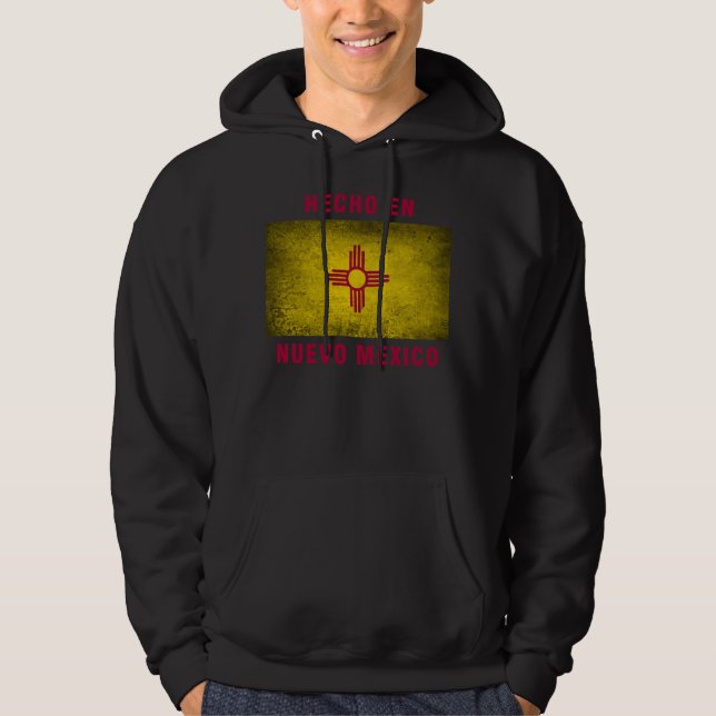 Hoodie - flagga för Hecho en Nuevo Mexico (Framsida)