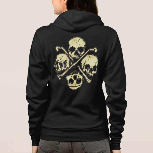 Hoodie för 4 döskallar tröja (Baksida)