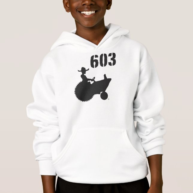 Hoodie för 603 ungar tee shirt (Framsida)