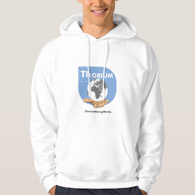 Hoodie för blåttlogotypThorium (Framsida)