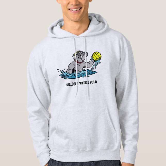 Hoodie för bulldoggvattenPolo (Framsida)