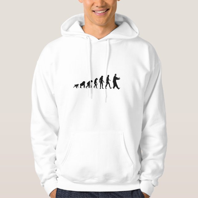 Hoodie för Chi för människaevolutionTai (Framsida)