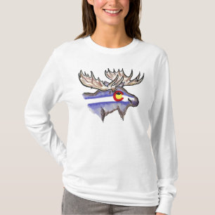 Hoodie för Colorado älgdamer Tee Shirt