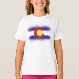 Hoodie för Colorado flaggadamer Tee Shirt