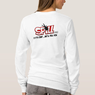 Hoodie för damspilllogotyp (den tillbaka t-shirt