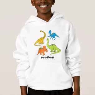 Hoodie "för Dino-Styrka" pojkeDinosaur T Shirt