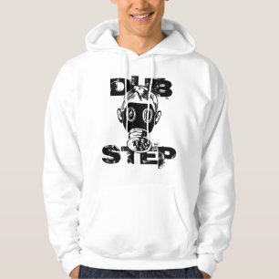 Hoodie för Dubstep gasmaskvit