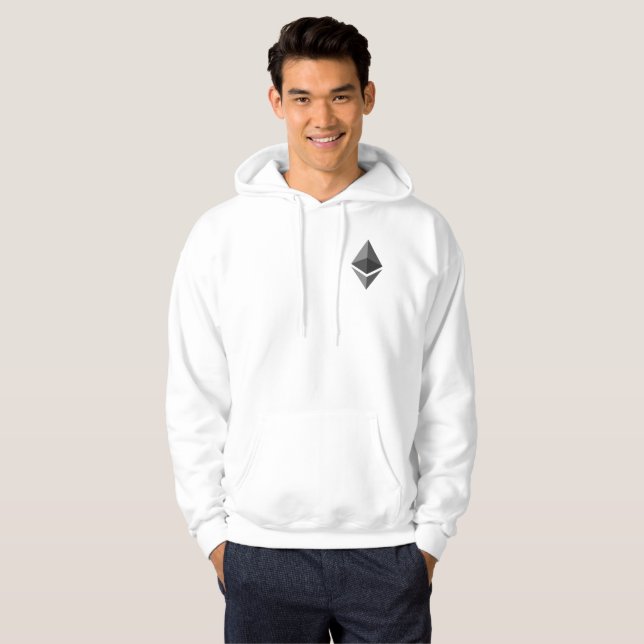 Hoodie för Ethereum ETH logotyp | (Hel framsida)