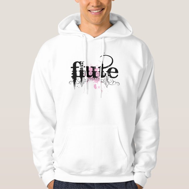 Hoodie för flöjtGrungemusik (Framsida)