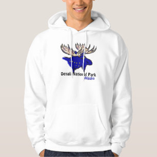 Hoodie för grabbar för älg för Denali