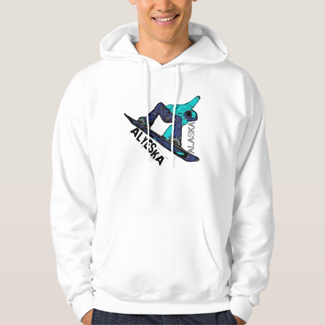 Hoodie för grabbar för Alyeska Alaska (Framsida)