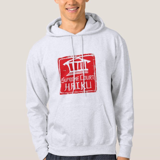 Hoodie för högsta domstolenHaikulogotyp (Framsida)
