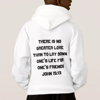 Hoodie för John 15:13pojkar T Shirt
