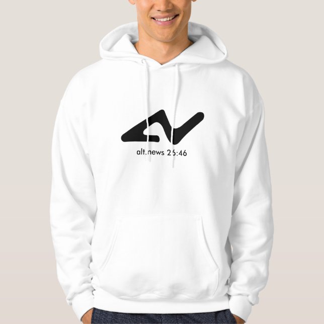 Hoodie för klassiker alt.news (Framsida)