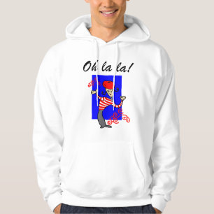 Hoodie för la för la för Paris frankriken Paris