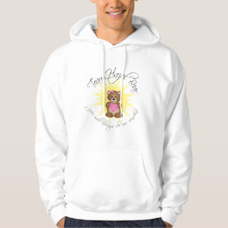 hoodie för laghazelbjörn (tända färger),