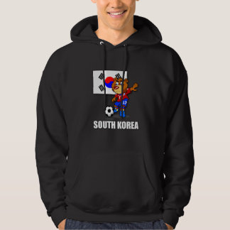 Hoodie för lagSydkorea fotboll (svarten)