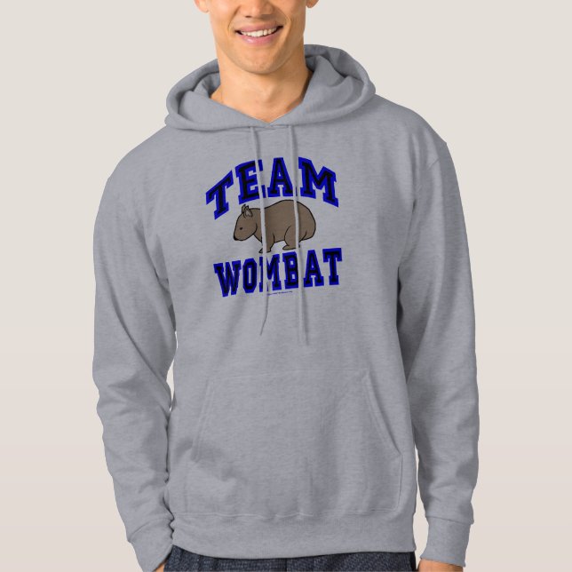 Hoodie för lagWombat dropp (Framsida)