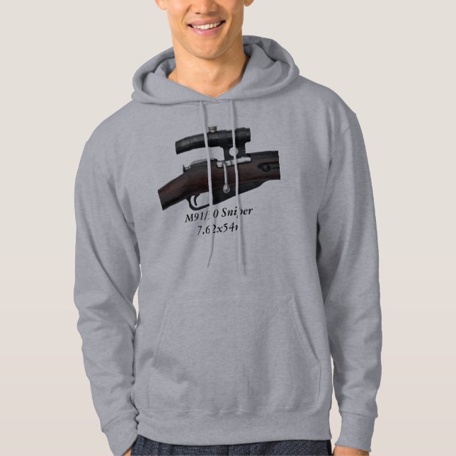 Hoodie för Mosin Nagant PU-prickskytt (Framsida)