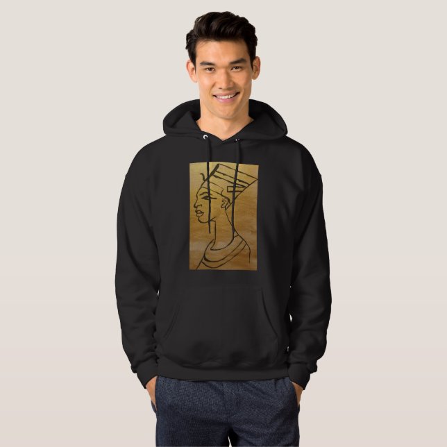Hoodie för Nefertiti manarPullover (Hel framsida)