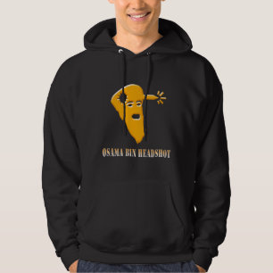 Hoodie för Osama tunnaHeadshot - svart