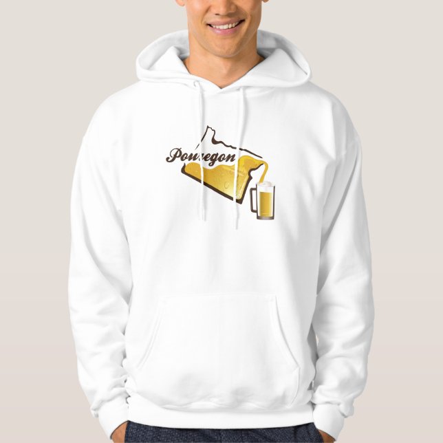 Hoodie för Pouregon öldesign (Framsida)