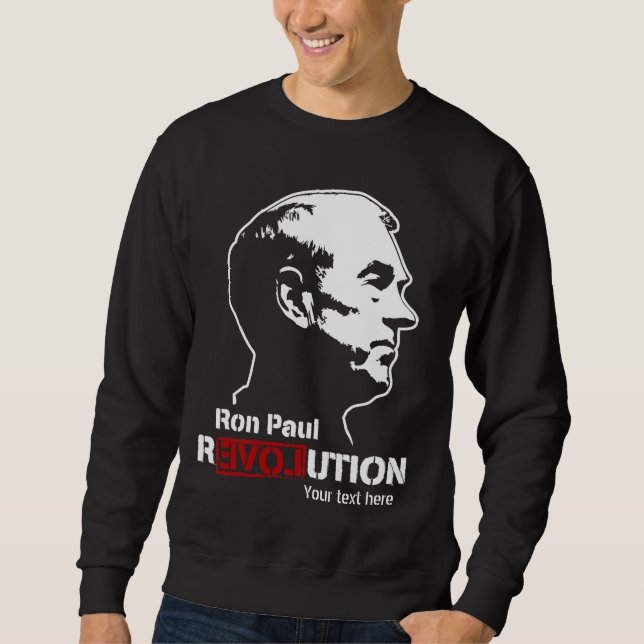 Hoodie för Ron Paul revolutionpersonlig Långärmad Tröja (Framsida)