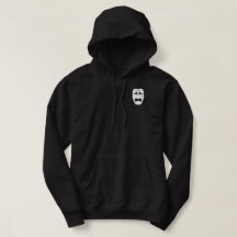 hoodie för sadboysansiktesvart