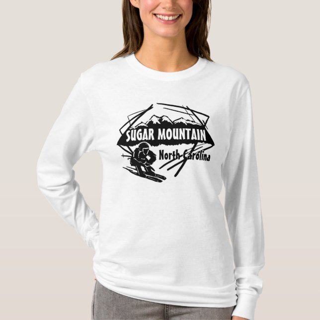 Hoodie för sockerbergNorth Carolina damer Tee (Framsida)