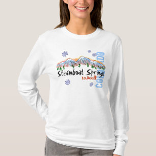 Hoodie för Steamboat Springs Colorado höjddamer T-shirt