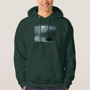 Hoodie för SVART BJÖRN- & MÅNSKENvinter