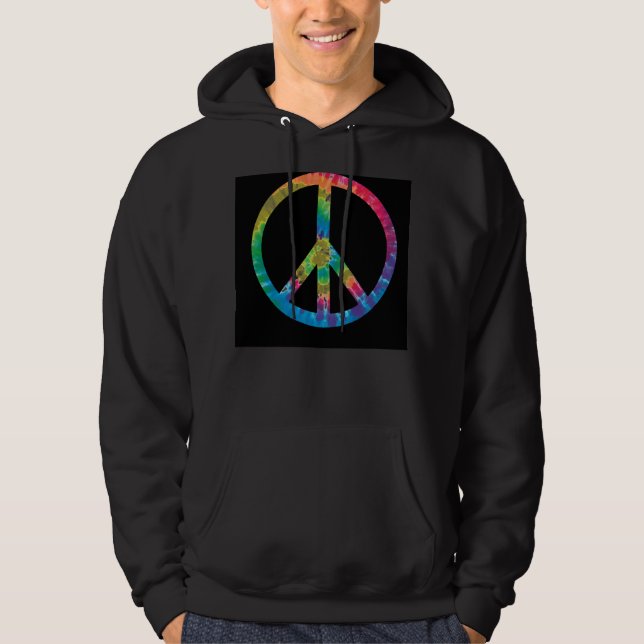 Hoodie för Tiefärgfredstecken (Framsida)