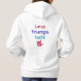 Hoodie för trumf för kärlektrumfhat Anti Tee Shirt