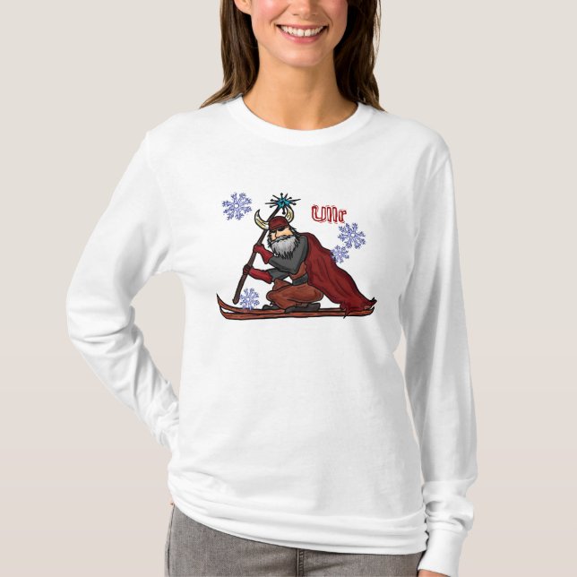 Hoodie för Ullr snögud Tee (Framsida)