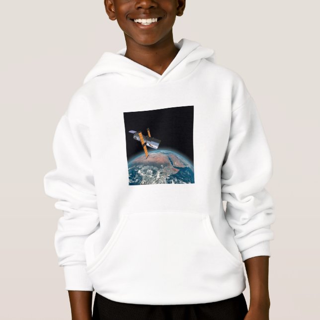 Hoodie för unge för astronomi för utrymme för tee (Framsida)
