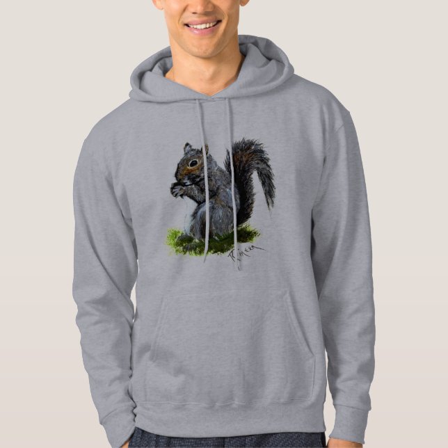 Hoodie för ungegrå färgekorre (Framsida)