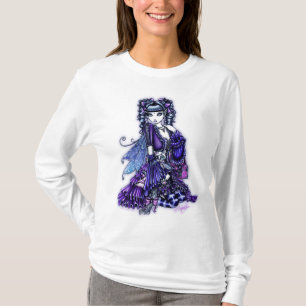 Hoodie för vit "för Mia" rufsad Babydoll felik Tröja