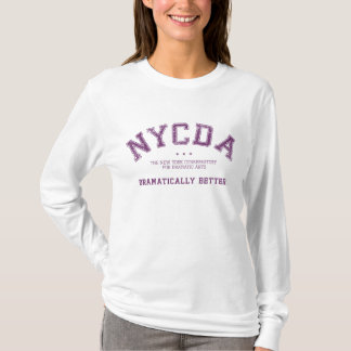 Hoodie för vit för NYCDA-kvinnalångärmad Tee Shirt