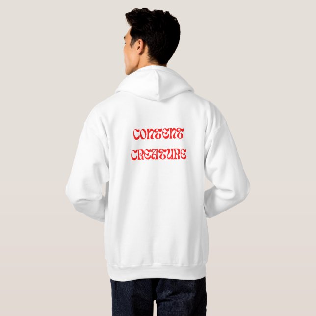 Hoodie für zufriedene Kreaturen (Hel baksida)