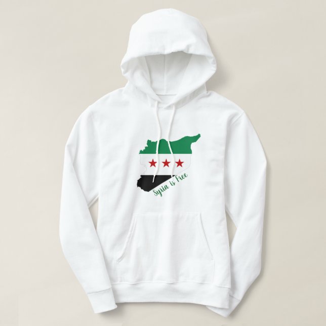 Hoodie - gratis syria karta (Design framsida)