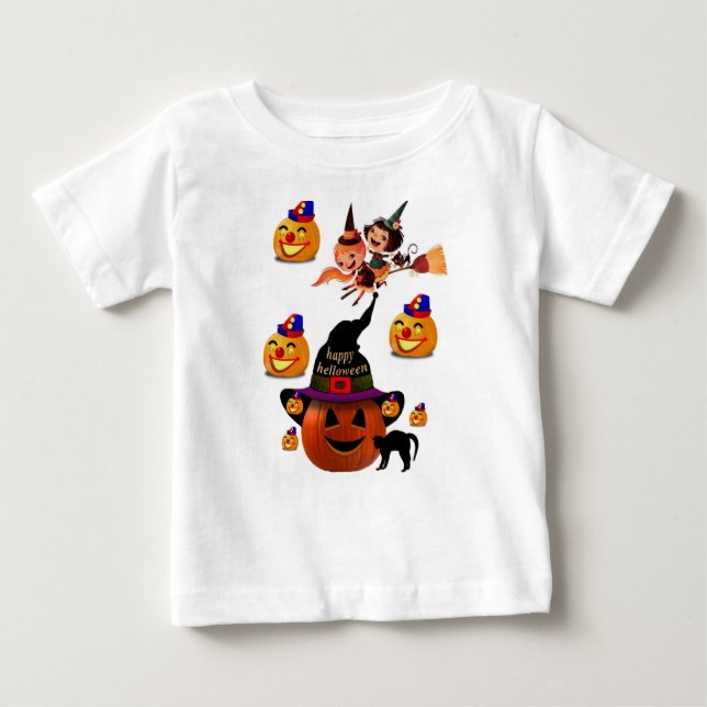 Hoodie Halloween Småbarn Tee Shirt (Framsida)