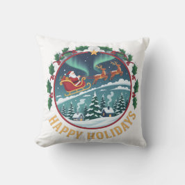 hoodie Happy Holidays Kudde